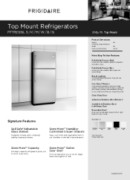 Frigidaire FFTR2126LS Product Specifications Sheet (English)